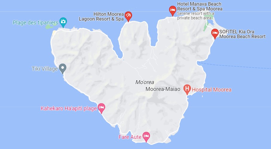 Map of Moorea