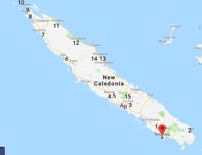 New Caledonia - Grand-Terre Map
