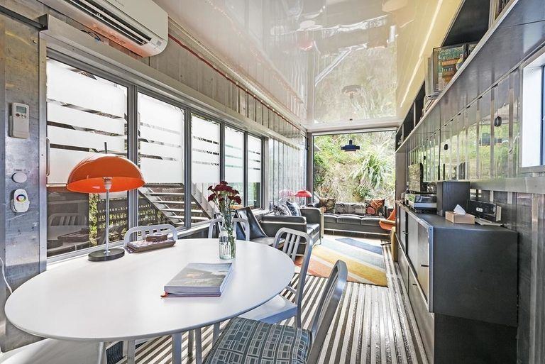 The Wellington Container House Dining Area - 9 Unique Places to stay in Wellington