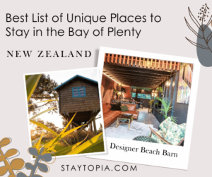 Best List of Unique Places to Stay in the Bay of Plenty